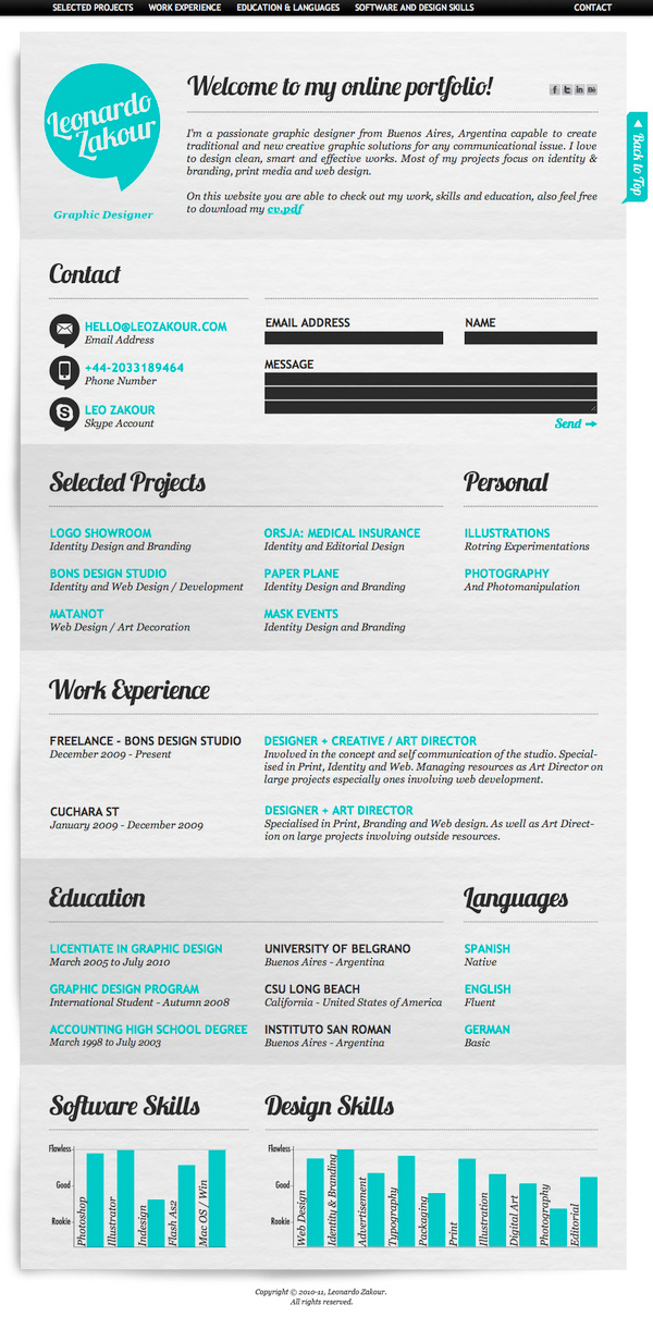 top 10 most creative and impressive resumes